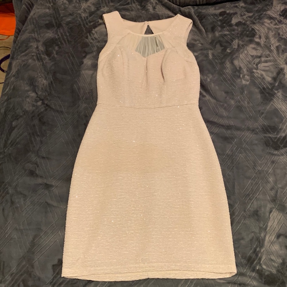 Classy, sparkly cream cocktail dress size 3